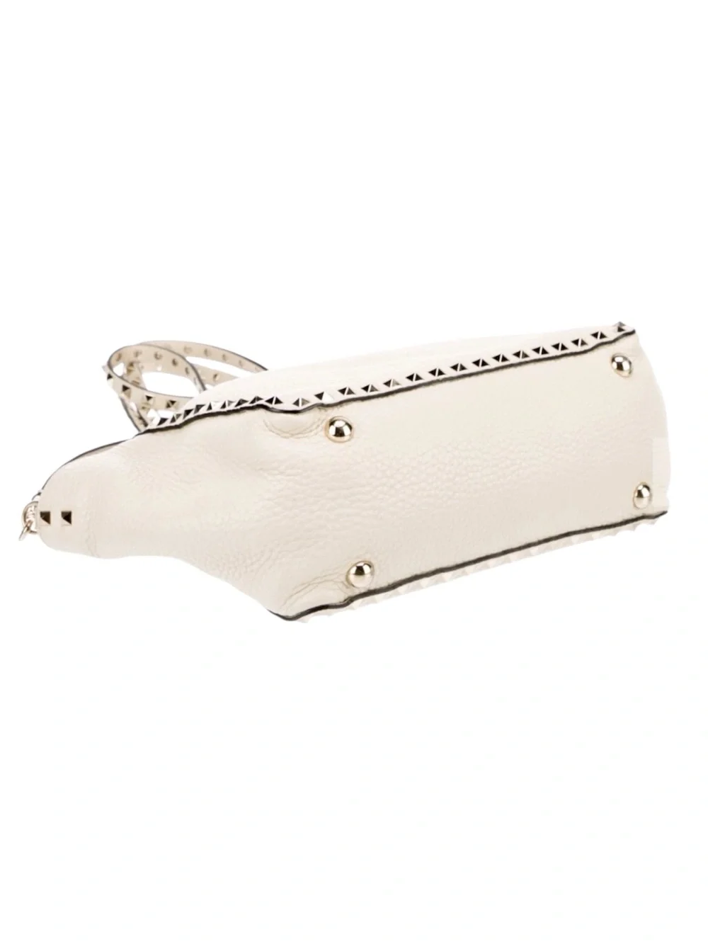 Valentino Garavani Rockstud Tote / Shoulder Bag – Ivory Cream Leather